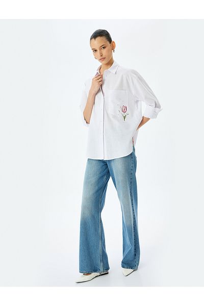 Koton pink stripe Oversized Shirt