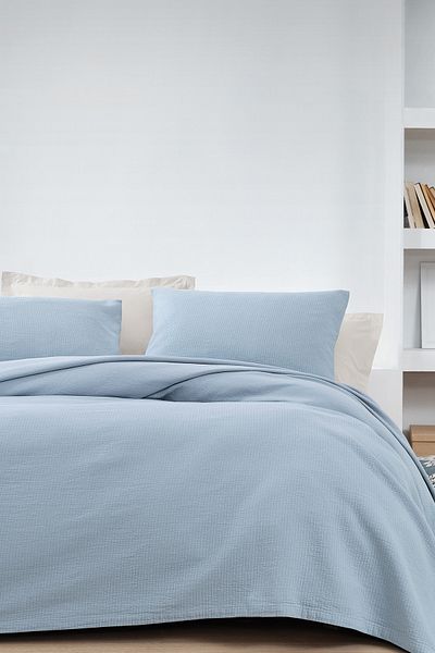 Yataş Elena Double Bedspread Set - Indigo