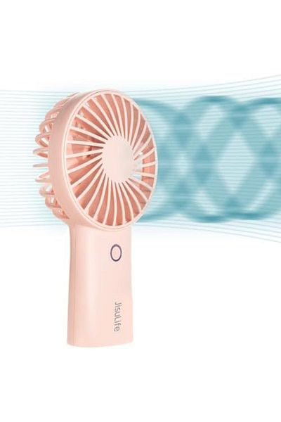JISULIFE Handheld Fan, 4000mAh Portable Fan, Mini Hand Fan, USB Rechargeable Small Personal Fan [5-2
