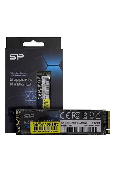 Silicon Power SSD Silicon-Power P34A60 512GB PCI Express 3.0 x4 M.2 2280