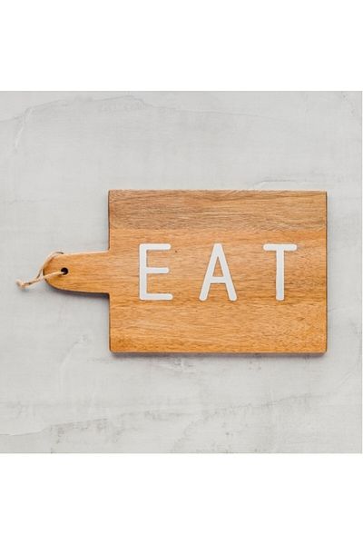HomeVibes Wooden serving platter SELLENO 38x22 cm