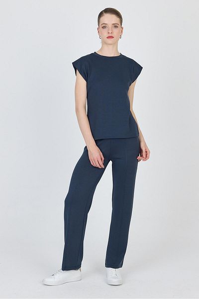 Rays Anthracite Crew Neck Double T-Shirt Pants Suit 1502