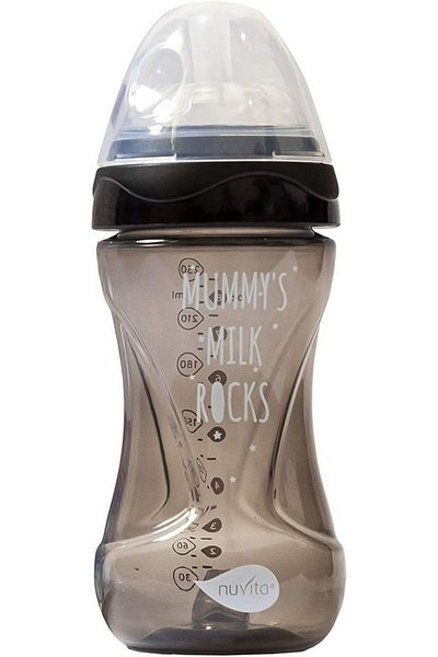Nuvita Baby bottle 250ml Nuvita Mimic® Cool! - black - 6032