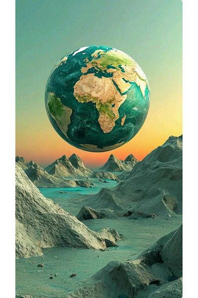 pixartsanat Pixart Art Diamond Mosaic Painting on the Moon Diamond Painting 40X60