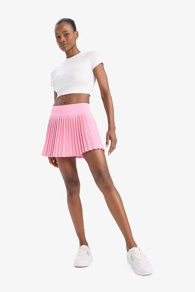 DeFacto New Season Defactofit Standard Fit Pleated Woven Skirt with Leggings Inside