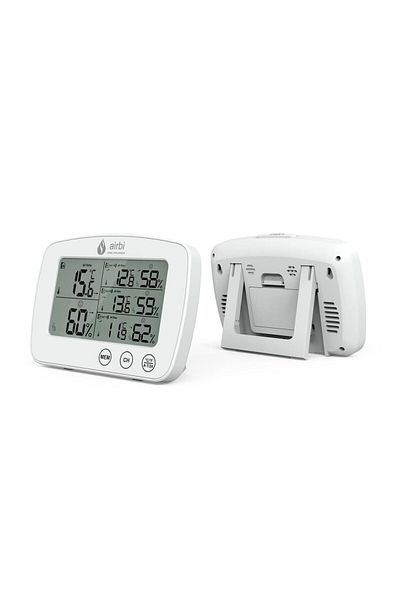 AirBi Set Termometru Si Higrometru Digital Cu 3 Transmitatoare Wireless Externe Trio Bi1030