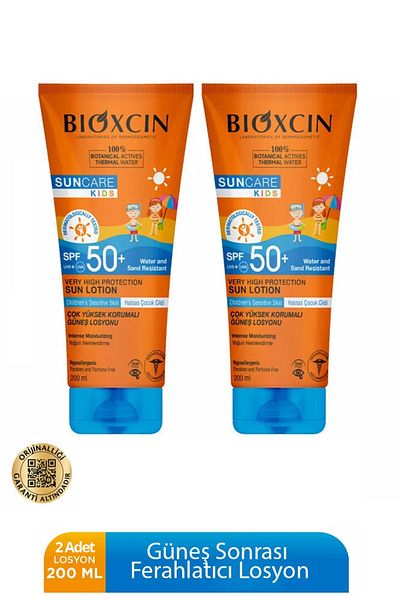 Bioxcin Sun Care Very Very High Protection Children's Sunscreen 50 Spf - 100% Botanical Active 200 ml 2 Pcs