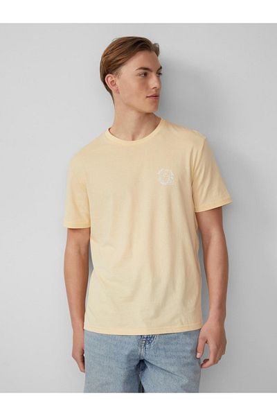 QS by s.Oliver Men's Printed T-shirt, Crew Neck, Regular Fit