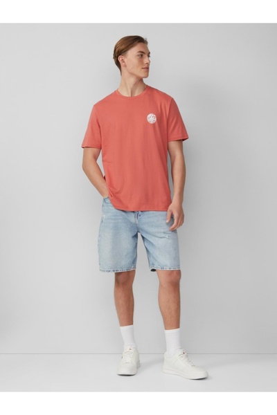 QS by s.Oliver Men's printed T-shirt, crew neck, Regular fit