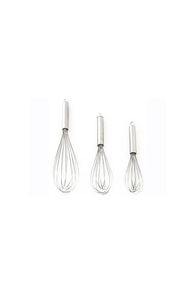 Excellent Houseware Set of 3 Excellent whisks, 22-26-31 cm, stainless steel