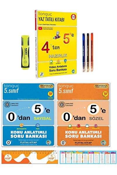 Tonguç Yayınları 4'ten 5'e Hazırlık Ilk Adım Kitabı 0 Dan 5 E Sayısal Sözel K...