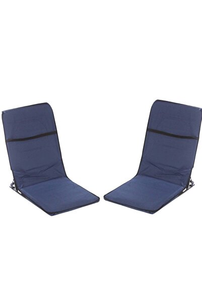 MAAS السعيد طقم كرسي أرضي محمول قابل للطي للرحلات والتخييم أزرق