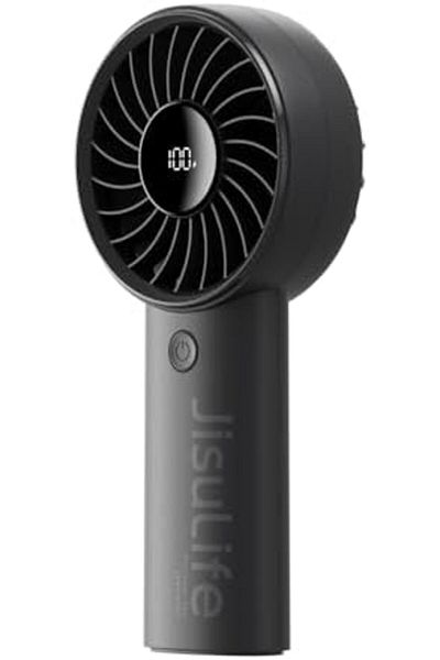 JISULIFE Handheld Fan Life4, Upgraded Portable Fan with Powerful Wind, USB Rechargeable