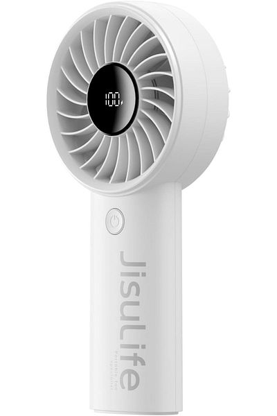 JISULIFE Handheld Fan Life4, Upgraded Portable Fan with Powerful Wind, USB Rechargeable Mini Hand Fa