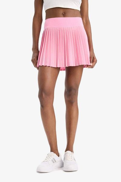 DeFacto New Season Defactofit Standard Fit Pleated Woven Skirt with Leggings Inside