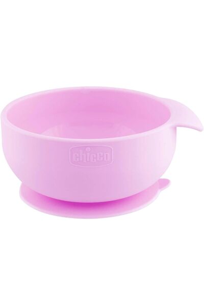 Chicco Easy Bowl Silicone 6m+, Pink
