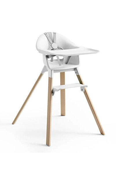Stokke Clikk Highchair White Ergonomik Mama Sandalyesi, Kolay Kurulum ve Hafi...