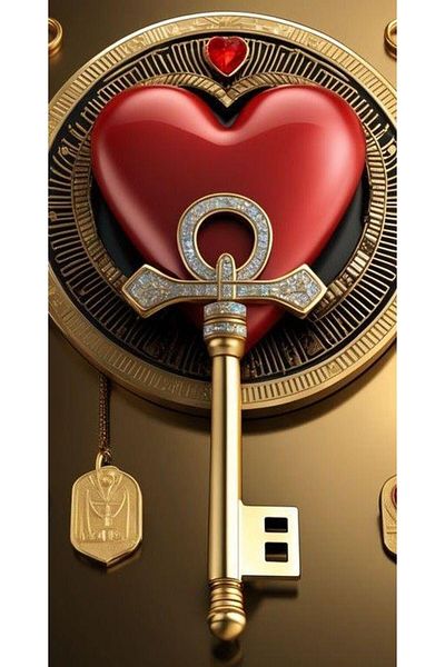 pixartsanat Heart Key Pixart Art Diamond Mosaic Painting 60X80