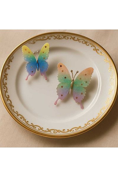gigigiyim Butterfly Collet Buckle with Moving Star Detail on Wings