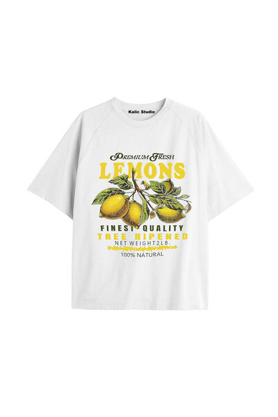 Kalic Studio Tricou alb cu imprimeu Y2k vintage Pickles KOD 213