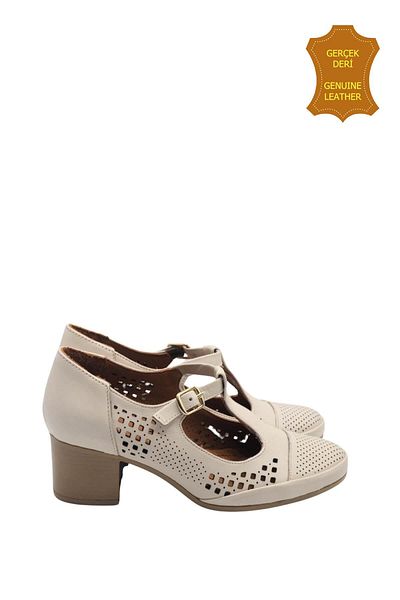 venüs ayakkabı Venus 1911923Y Genuine Leather Anatomical Women's Shoes Beige Ç