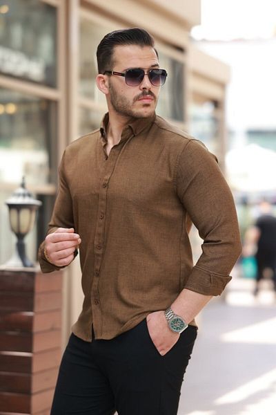 modaserdem Men's Long Sleeve Shirt