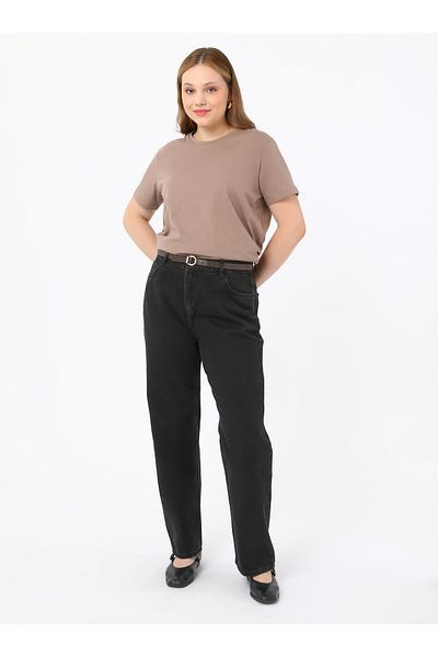 ALİA T-Shirt Crew Neck Plus Size - Mink - Alia