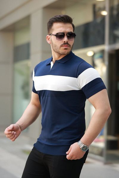modaserdem Men's collared short sleeve t-shirt