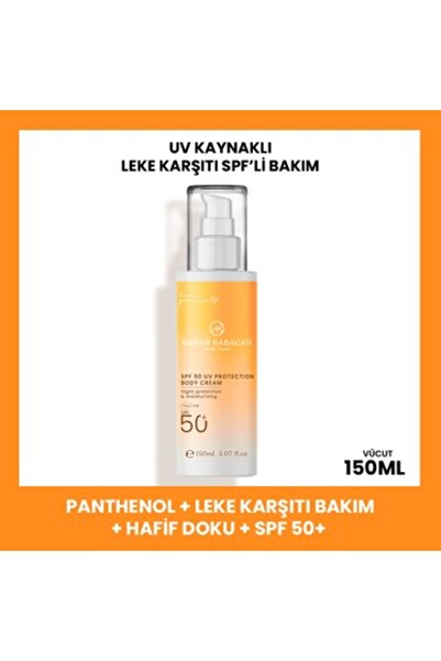 Bahar Babacan Leke Karşıtı Yüksek Korumalı Vücut Güneş Kremi