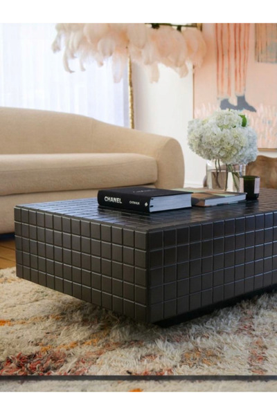 LİFENES Fayans Kaplama Dekoratif Orta Sehpa 100 x 100