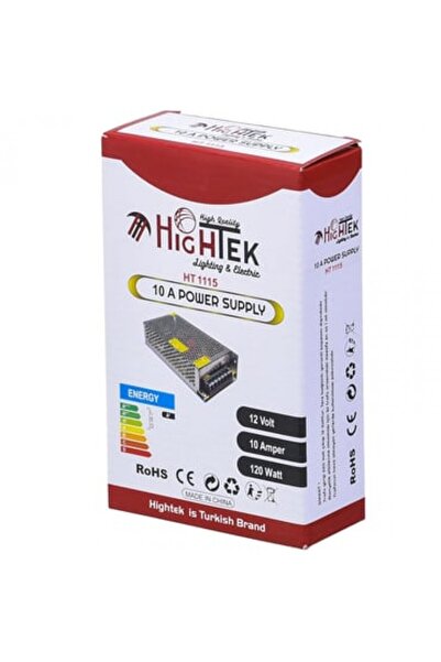 12 volt 10 amper 120 watt metal adaptör