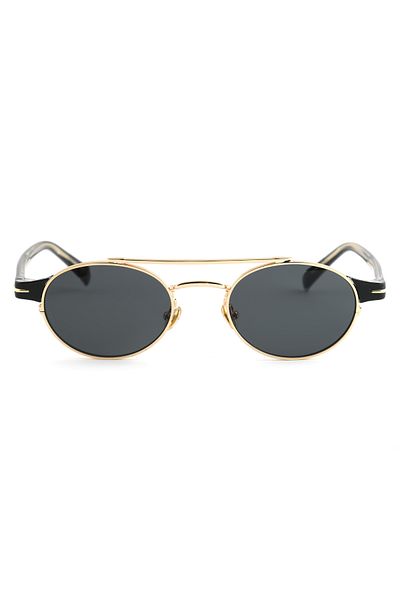Angel Eyes Oval Design Gold Frame Black Glass Women & Men Sunglasses Db1042/S