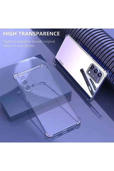 SKYDDAR INNOVATION Cover for Oppo Reno10 / Reno10 Pro, Shockproof Clear from Silicone Slim, Transparent, sticker set