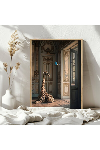 HOMEPACK Single Wooden Framed Painting One Piece Poster Painting Tk/Exclusive007