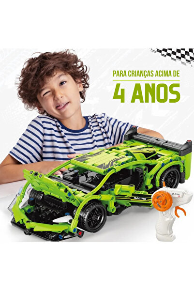 LRS STORE Kendin Yap Uzaktan Kumandalı Araba ŞArjlı Araba 428 Parça Lamborghi...