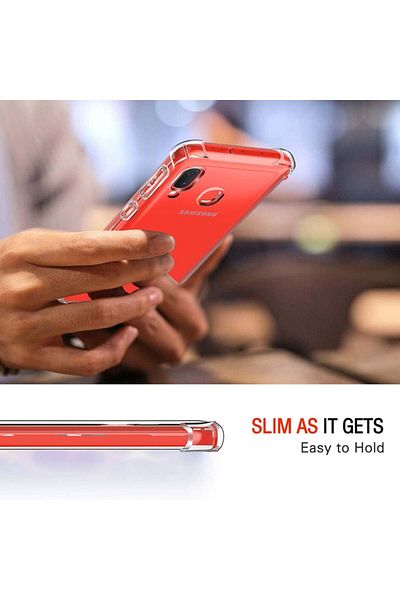 SKYDDAR INNOVATION Carcasă pentru Samsung Galaxy A20e, rezistentă la șocuri, transparentă, subțire, din silicon, set de autocolante