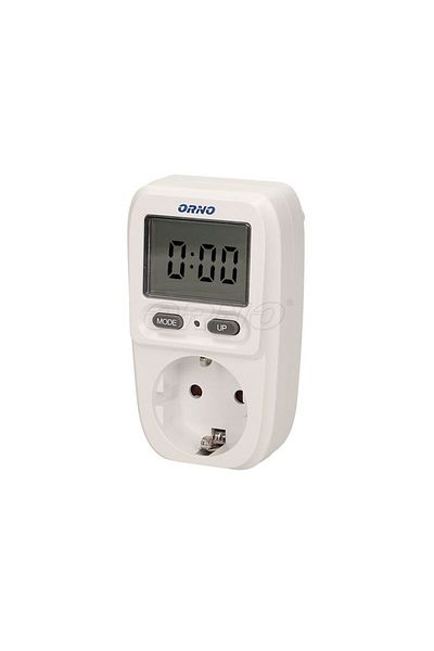 Orno Priză contor de energie OR-WAT-419(GS), 16A, 230V, afișaj LCD, alb