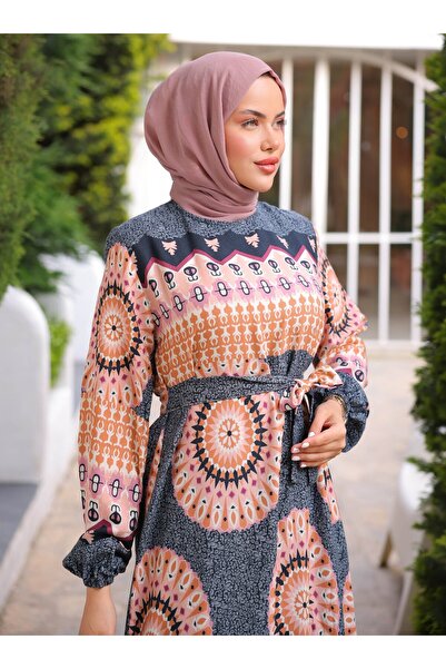 SAHRA BUTİK Φόρεμα Hijab - Γκρι - SAHRA BUTIK