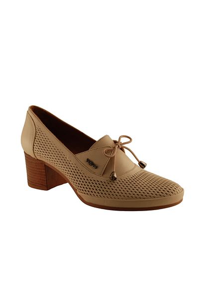 venüs ayakkabı Venus 1374Y Genuine Leather Women's Anatomical Shoes Beige Ç