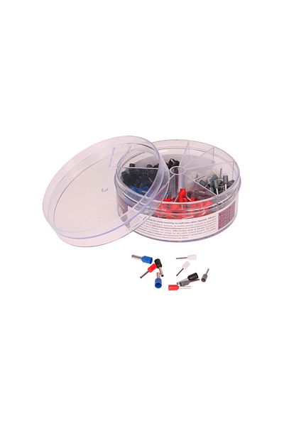 Orno Terminal/end crimping pin set 0.50mm - 2.50mm, 400 pcs/set