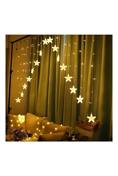Tahtakale Dünyası Yıldız perde led 3 metre oda salon parti çapraz dekoratif s...