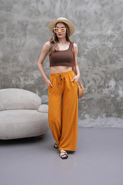 Elaxi Aerobin Fabric Casual Trousers