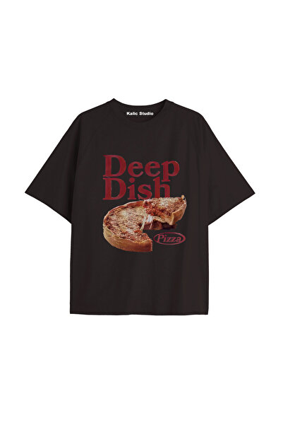 Kalic Studio Tricou negru cu imprimeu Pickles vintage Y2k KOD 227