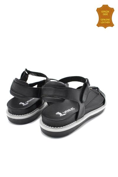 venüs ayakkabı Venus 202064Y Genuine Leather Anatomical Women's Sandals Black Ç