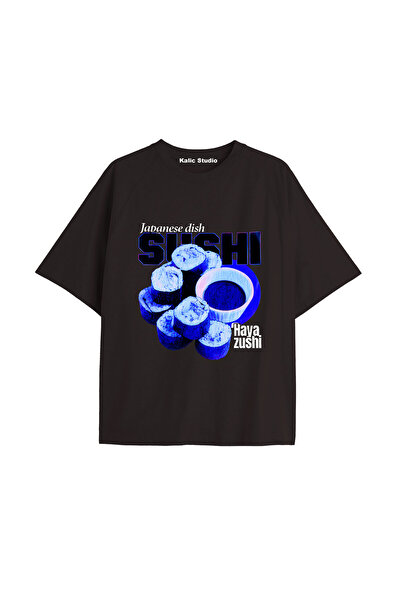 Kalic Studio Tricou negru cu imprimeu Pickles Y2k vintage KOD 230