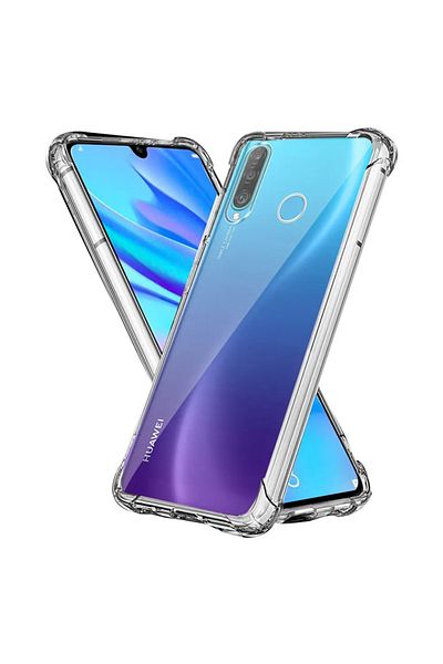 SKYDDAR INNOVATION Husă pentru Huawei P30 Lite / New Edition, rezistentă la șocuri, transparentă, din silicon subțire, set autocolante