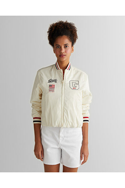 Gant Kadın Krem Hakim Yaka Logolu Ceket