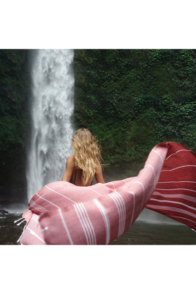 CHIMARIVA Sultan Patterned Peshtemal – Oversize Turkish Beach Towel – Bath Towel