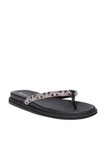 Beira Rio Ladies Flat Sandals Black | Made In Brazil