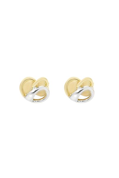 MOHI Fine Jewellery Cercei din aur galben si alb de 14k